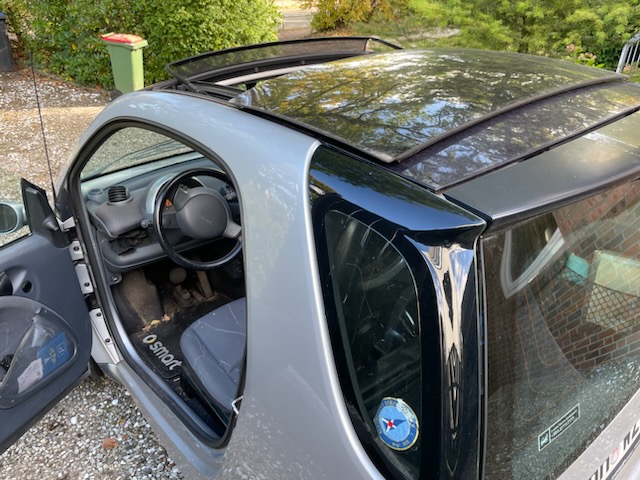 Smart fortwo mit großem Panorama-Schiebedach